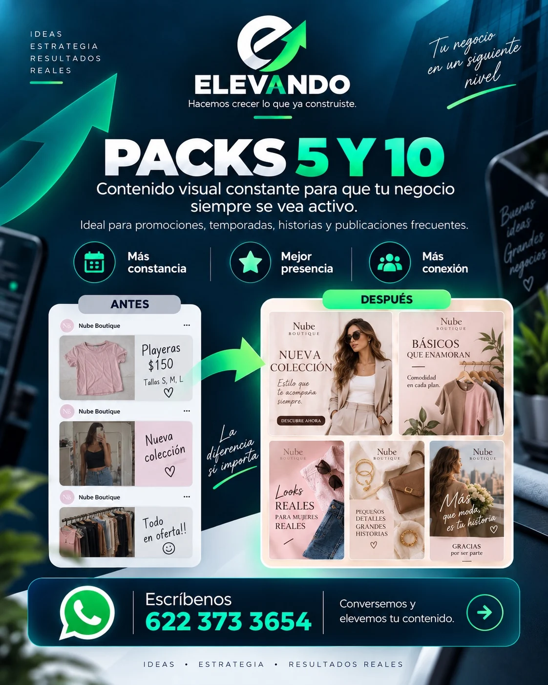 Ejemplo de pack de diseños para publicaciones