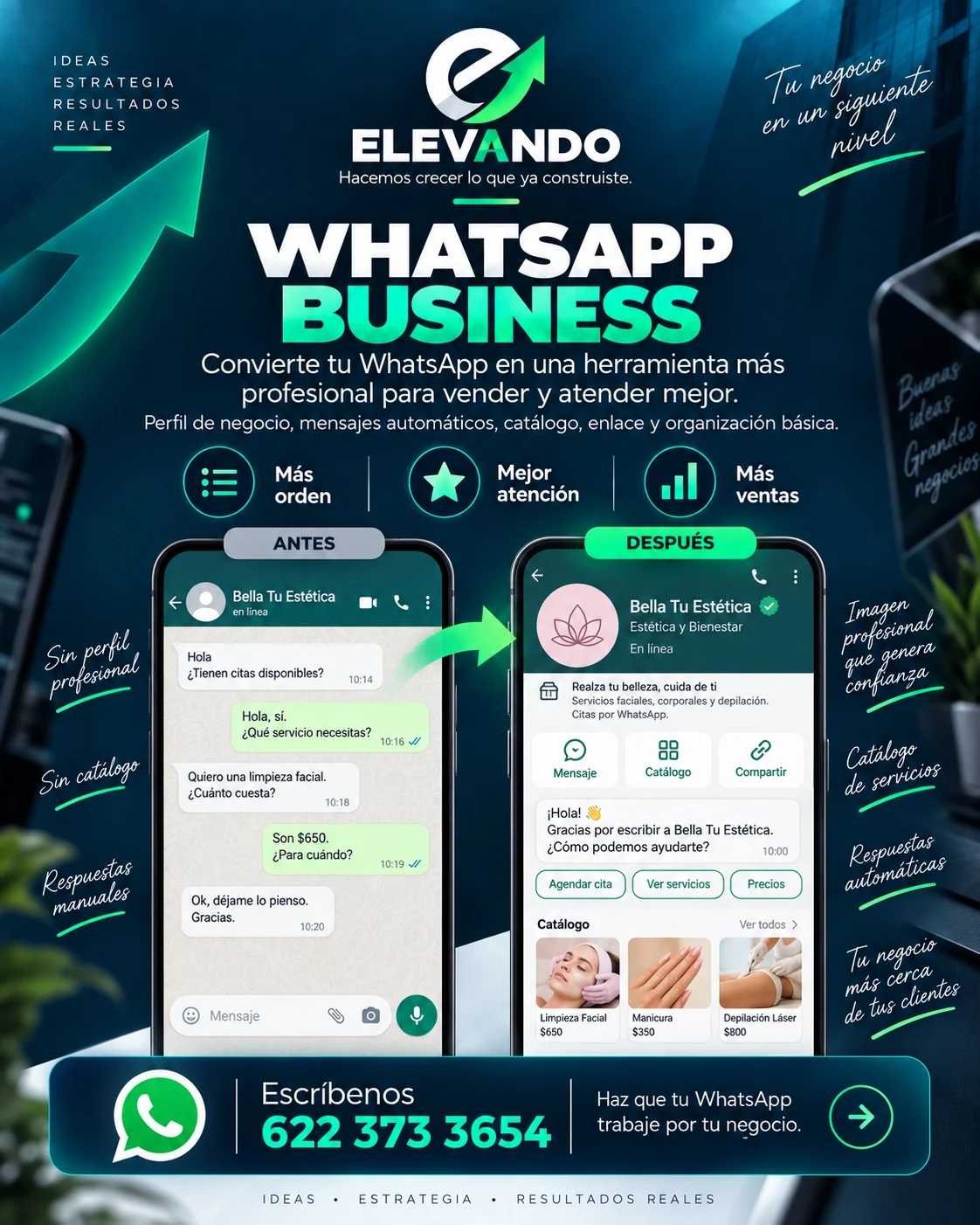 Ejemplo de configuración de WhatsApp Business